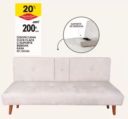 Kasa - Sofá Cama Clicificante Bebidas