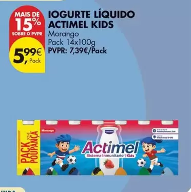 Danone - Iogurte Liquido Actimel Kids