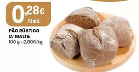 Pão Rústico C/ Malte