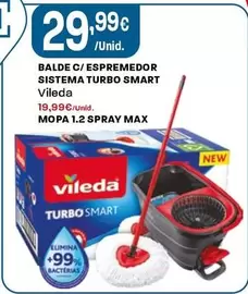 Vileda - Balde C/ Espremedor Sistema Turbo Smart
