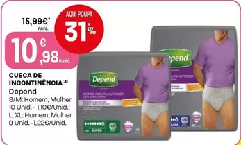 Depend - Cueca De Incontinencia