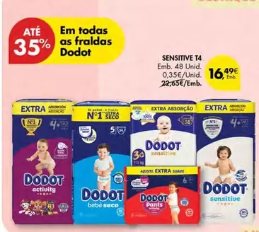 Dodot - Emb. 48 Unid. 0,35 U/Ani 0,35 U/Ani, 22.55/Emb