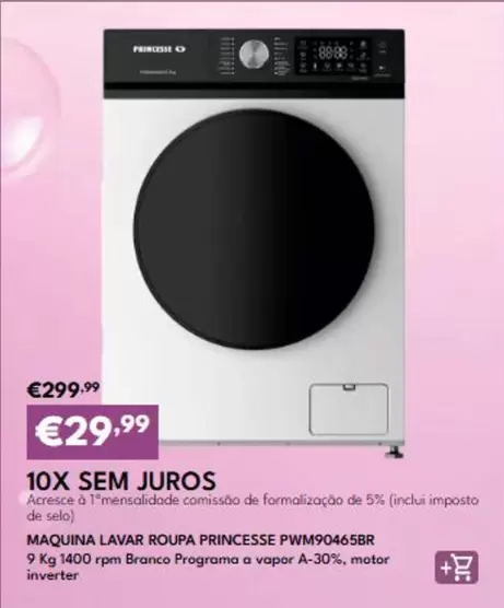 Princesse - Maquina Lavar Roupa Pwm90465br