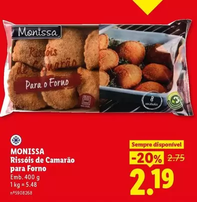 Monissa - Rissóis De Camarão Para Forno