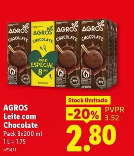 Agros - Leite Com Chocolate