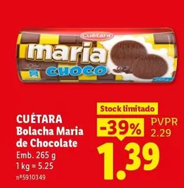 Cuétara - Bolacha Maria De Chocolate