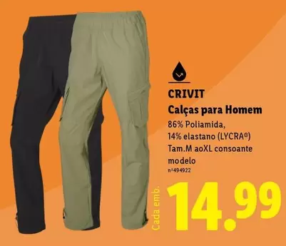 Crivit - Calcas Para Homem