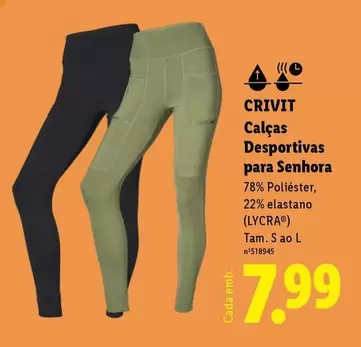 Crivit - Calças Desportivas Para Senhora