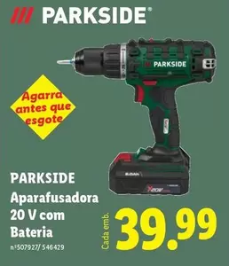 parkside - Aparafusadora 20 V Com Bateria