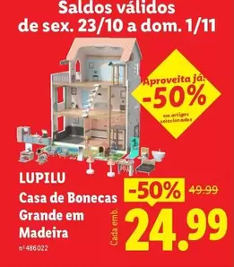 lupilu - Casa De Bonecas Grande Em Madeira