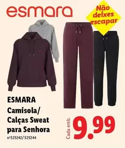 Esmara - Camisola Calças Sweat Para Senhora