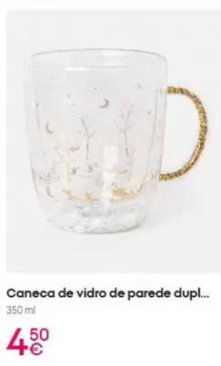 Caneca De Vidro De Parede Dupl.