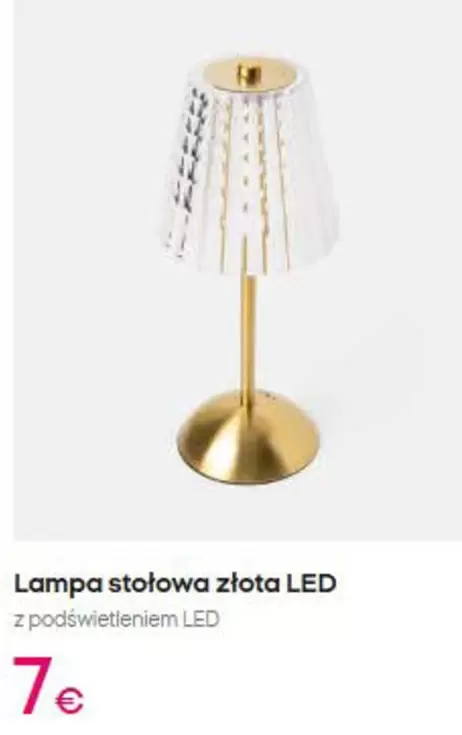 Lampa Stotowa Ztota Led