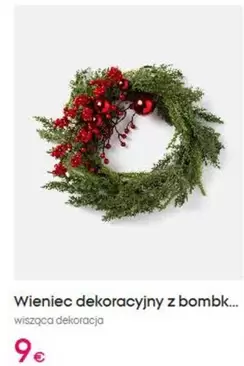 Wienec Dekoracyjny Z Bombk...
