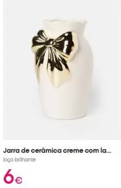Jarra De Cerámica Creme Com La...