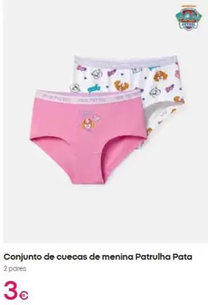 Patrulha Pata - Conjunto De Cuecas De Menina