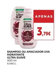 Garnier - Shampoo Ou Amaciador Uva Hidratante Ultra Suave