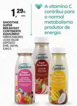 Continente - Smoothie Super Breakfast