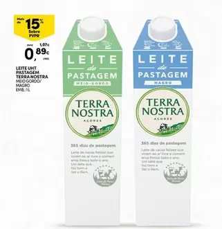 Terra Nostra - Leite UHT Pastagem