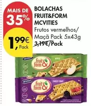 Mc Vitie`s - Bolachas Fruit&form