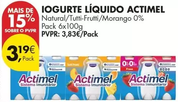 actimel - Iogurte Liquido Actimel