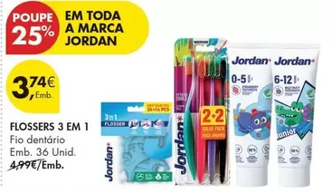 Jordan - Flossers 3 Em 1