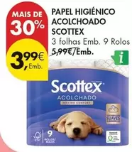 Scottex - Papel Higiénico Acolchoado