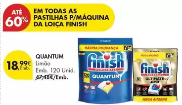 Finish - Em Todas As Pastilhas P/Maquina Da Loica