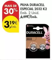 Duracell - Pilha Especial 2032 K2