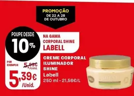 Labell - Creme Corporal Iluminador Shine