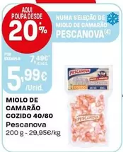 Pescanova - Miolo De Camarão Cozido 40/60