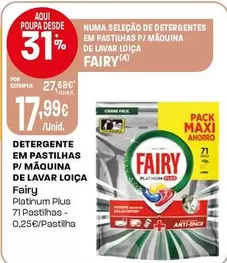 Fairy - Detergente Em Pastilhas P/Maquina De Lavar Loica