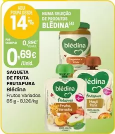 Blédina - Saqueta De Fruta Frutapura