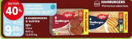 Iglo - Hamburgers S/Gluten