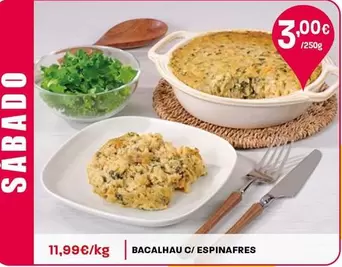 Bacalhau C/Espinafres