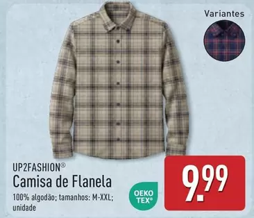 up2fashion - Camisa De Flanela