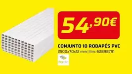 Conjunto 10 Rodapes Pvc