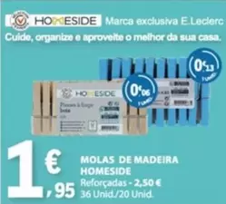E.Leclerc - Molas De Madeira