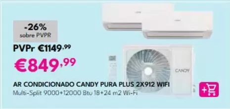 Candy - Air Condicionado Pura Plus 2x912 Wifi