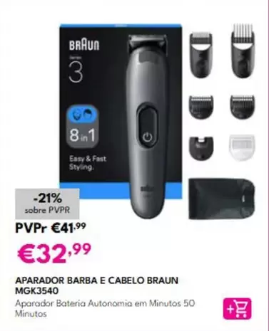Braun - Aparador Barba E Cabelo