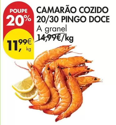 A+ - Camarão Cozido 20/30 Pingo Doce