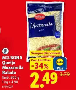 Milbona - Queijo Mozzarella Ralado