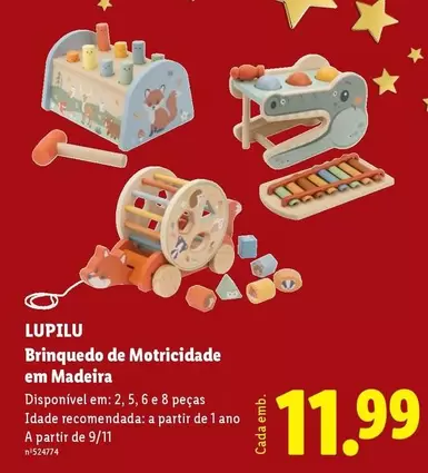lupilu - Brinquedo De Motricidade Em Madeira