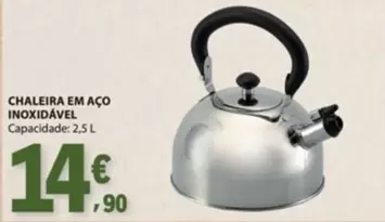 Chaleira Em Aço Inoxidavel