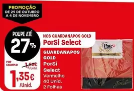 Porsi - Guardanapos Gold Select