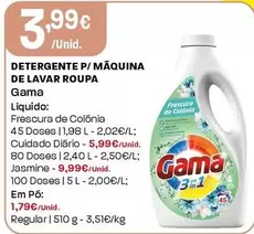 Gama - Detergente P/Maquina De Lavar Roupa