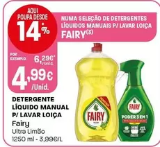 Fairy - Detergente Líquido Manual P/Lavar Loica