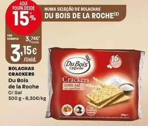Du Bois De La Roche - Bolachas Crackers