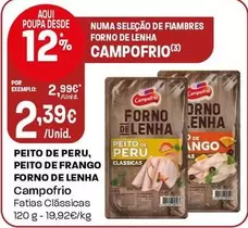 Campofrio - Peito De Peru, Peito De Frango Forno De Lenha