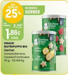 Gerber - Snack Nutripuffs Bio